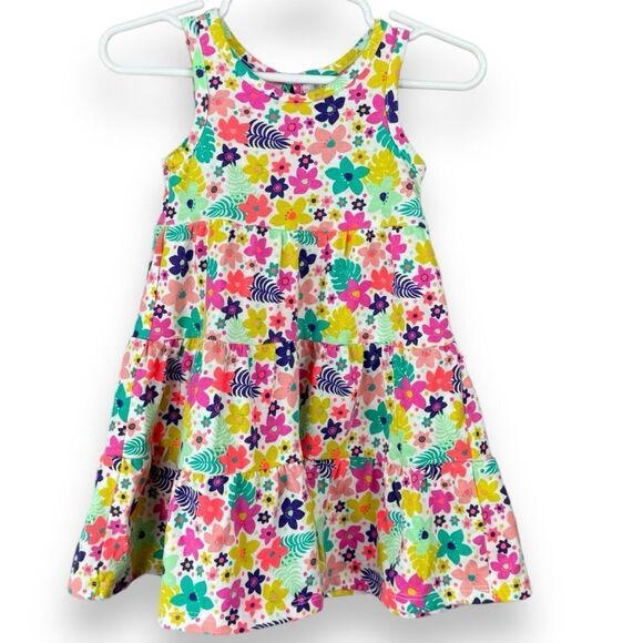 Girls 12M Dress Bundle Lot Carters Boho Floral Embroidered Sleeveless Polka Dot - Picture 7 of 12